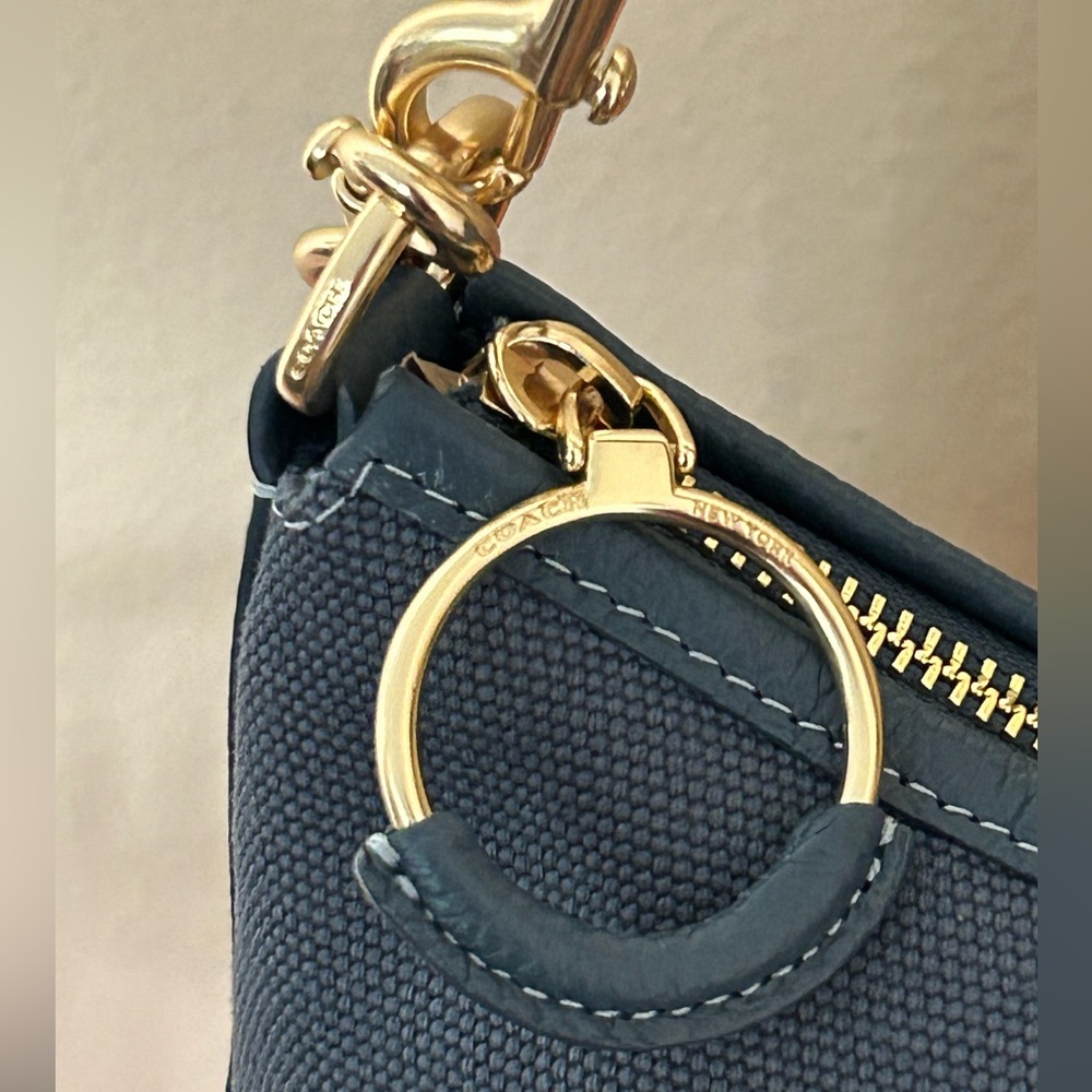 COACH Ellis Nylon Twill 2Way Shoulder/Crossbody Bag - Picture 5 of 15